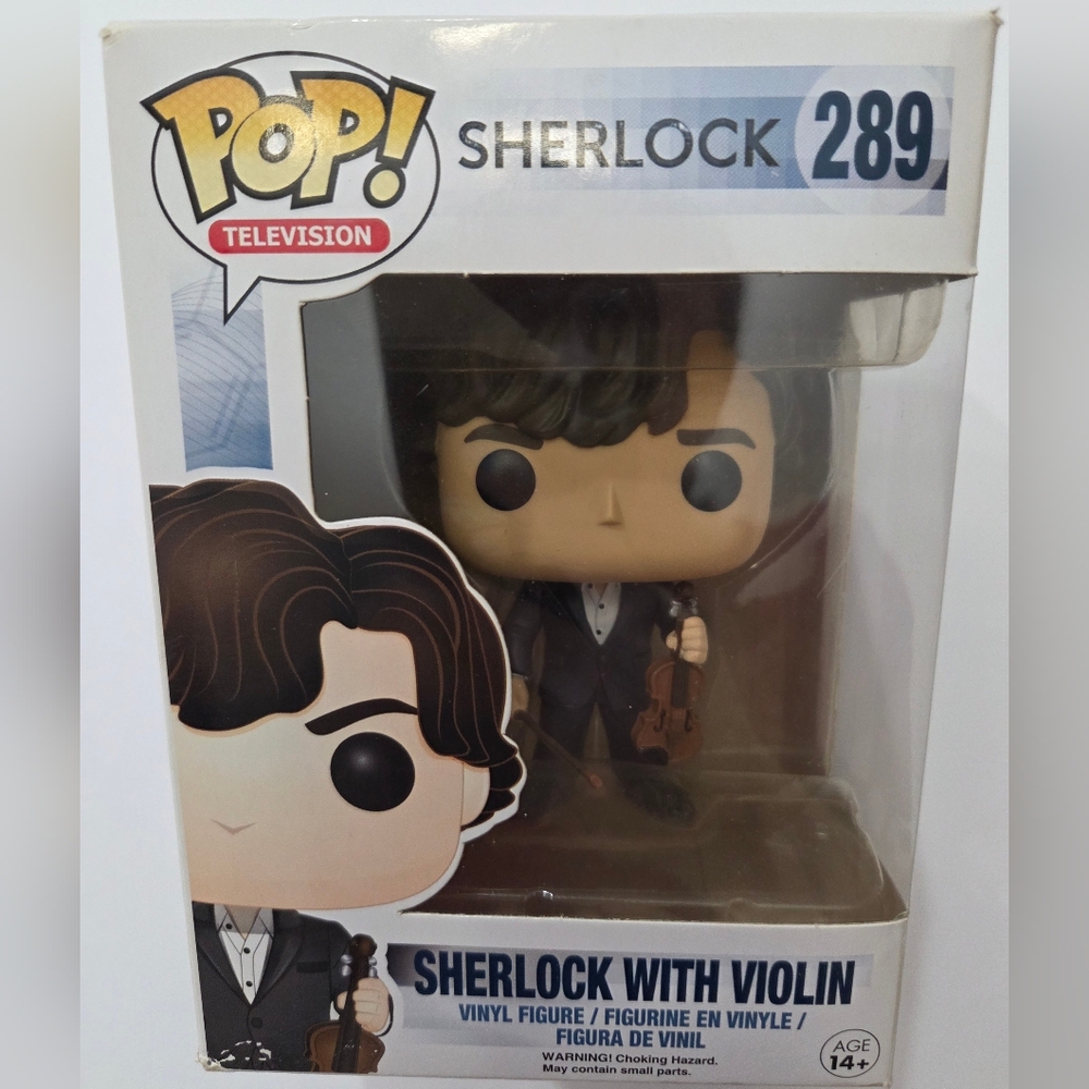 Funko Pop! Sherlock With Violin, Collectible, New In Box #289
